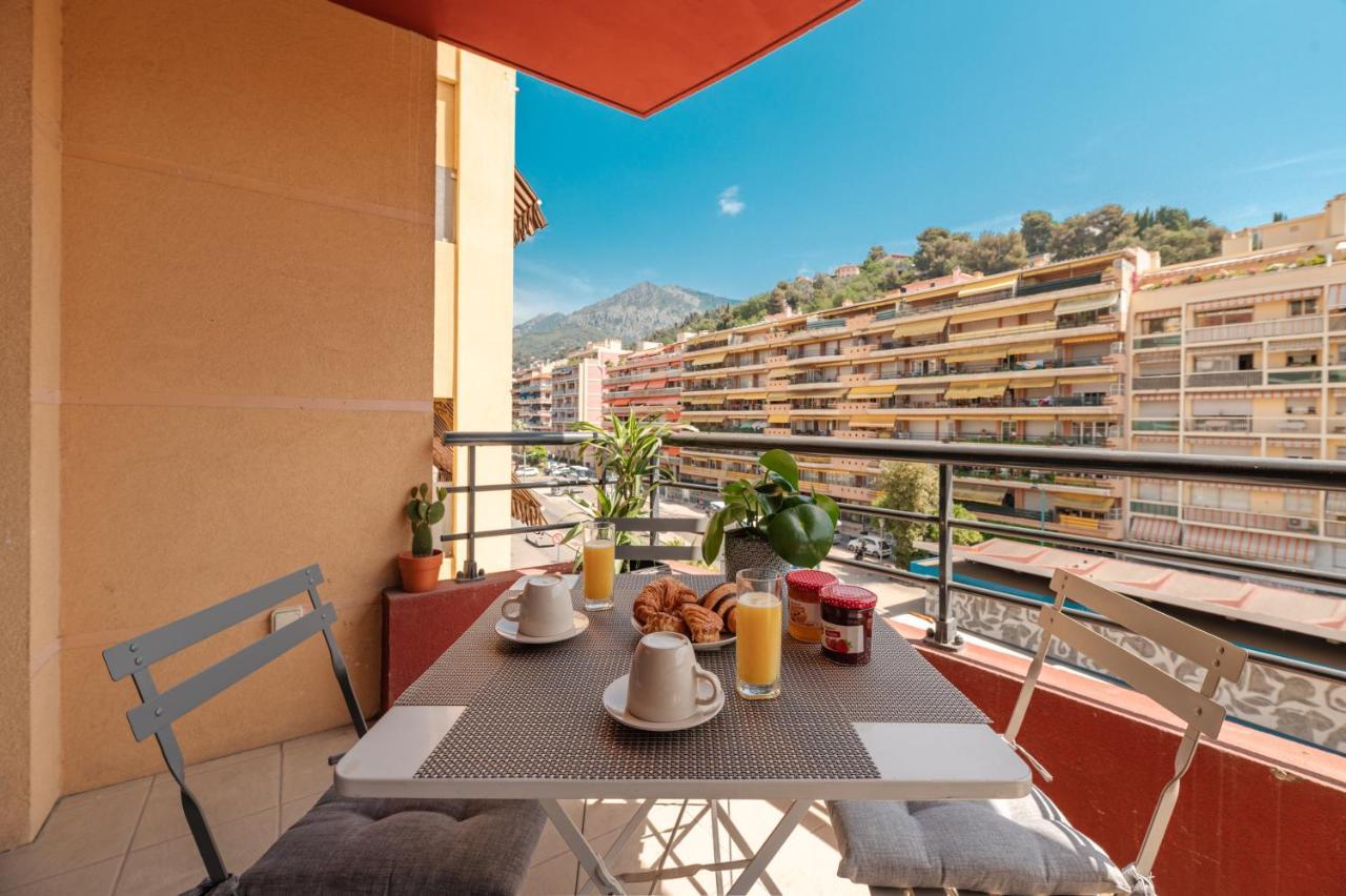 L'Alhambra, Cosy 2 Pieces Au Centre Ville De 芒通 外观 照片